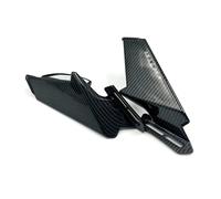 Motorcycle Spoiler For For NINJA 400 For NINJA 500 For NINJA 650 Motorcycle Rearview Mirrors Wind Wing Adjustable Rotating Mirror Wing(Carbon Fiber)