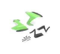 Motorcycle Spoiler For For ZX-6R 636 2024-2025 Aerodynamic Headliner Tail Fin GP Spoiler Fairing Kit Motorcycle Side Fixed Wing(Green)