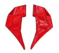 Motorcycle Spoiler For Ninja 400 For EX400 For Z400 2018 2019 2020 2021 2022 2023 2024 Motorbike Side Spoiler Winglets Aerodynamic For Wing Wind Wings Universal(Red)