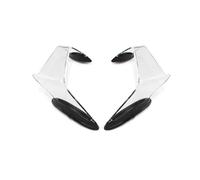 Motorcycle Spoiler For ZX-10R 2021 2022 2023 2024 2025 Motorbike Side Spoiler Motorcycle Fixed Wind Aerodynamic For Wing Winglet Universal Upgrade Parts Kit(White)