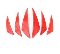 motorcycle Spoiler Wing Fit For BMW Fit For Yamaha Motorcycle Front Winglet Fairing Side Wing Windshield Aerodynamic Wing Kit Spoiler Roof Spoiler(Red)