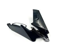 Motorcycle Spoiler Wing Winglets For For NINJA 400 For NINJA 500 For NINJA 650 Motorcycle Rearview Mirrors Wind Wing Adjustable Rotating Mirror(Bright Black)