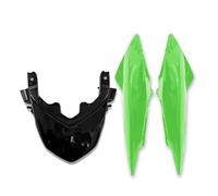 Motorcycle Spoiler Wing Winglets For Z750 2007-2012 Z1000 2007-2009 Motorcycle Upper Rear Seat Cover Side Panel Guard Fairing Cowl Duck Tail Panels(Dark Green 1)