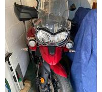 Motorcycle Spoilers Motorcycle Beak Nose Cowl Front Tire Cover Mudguard Extension Guard Fairing Accessories For Triumph For Tiger 800 XC XRT XRX Wing Spoiler(Red)