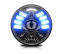 Motorcycle Spot Lights 5.75 Inch Led Headlight Motorcycle DRL Headlamp 200W 200000LM Super Bright Headlight For Universal 12V 24V(1 pcs)