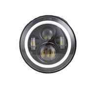 Motorcycle Spot Lights 7" Inch H4 LED Moto Headlight For Softail For Slim For Fat Boy 7inch Headlights With DRL Hi Low Led Motorcycle Headlamp(Shape B)