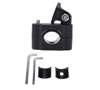 Motorcycle Spotlight Bracket 360 Degree Adjustable Light Tube Clamp Mounting Bracket for 0.7in to 1.25in ATV UTV Roll Cages Aluminum Alloy Stainless Steel Black 5 Piece Kit