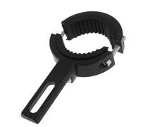 Motorcycle Spotlight Bracket Adjustable Aluminum Alloy Clamp for Tubes | Black Rubber Shock Absorbing Design, 2 to 3.5cm Fit, Angle Aiming Control for Crash Bars