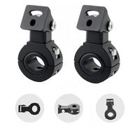 Motorcycle Spotlight Bracket, Light Bar Mounts for Driving Fog Lights, 360 Degree Adjustment Tube Clamp Mounting Bracket Fit 0.7"-1.25" ATV UTV Roll Bar (2 Pcs)