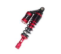 Motorcycle Spring Damper Universal 320mm 340mm Motorcycle Rear Air Shock Absorbers Rear Suspension Scooter ATV Quad(320mm Red Fork)