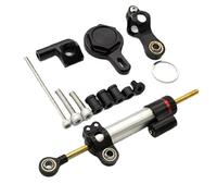 Motorcycle Stabilizer Dampers For Ya&ma&ha For R1 1998-2001 Stabilizer Steering Damper Bracket Support Mounting Motorcycle Stabilizer Buffer(Silver-B)