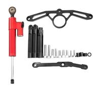 Motorcycle Stabilizer Steering Damper Bracket Mounting Kit Support FOR Ya&ma&ha FOR MT09 2021-2023 Adjustable Steering Direction Dampers(Red)