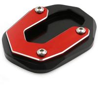 Motorcycle stand extender Motorcycles For Ducati For Scrambler 800 2015-2018 Motorcycle CNC Kickstand Foot Side Stand Extension Pad Support Plate Enlarge(Red)