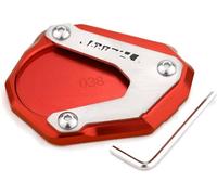 Motorcycle stand extender Motorcycles Motorcycle Kickstand Foot Side Stand Enlarger Plate Support Extension Anti-Slip Pad for BMW R1200 R1200R 2006-2014(Red)