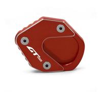 Motorcycle Stand Extension Pad For CFMOTO 400GT 650GT CNC Aluminum Kickstand Side Stand Extension Pad Enlarger Plate Enlarge Support Plate(RED)