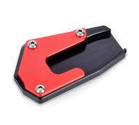Motorcycle Stand Extension Pad For Suzuki Burgman650 AN650 2013-2023 CNC Kickstand Enlarger Plate Kickstand Pad Anti Slip(Red 2)