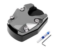 Motorcycle Stand Pad - Extension Stand Side Non-Slip | Aluminium Alloy Support Plate for Stability, Extension Base Foot Anti Sinking Parking Scooter Bike