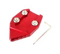 Motorcycle stand pad For K&AWASAK&I V&ulca&n S VN650 VN 650 2015-2018 Motorcycle CNC Kickstand Foot Side Stand Extension Pad Support Plate Enlarge(Red-4)