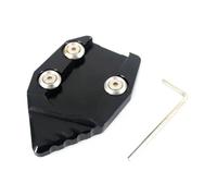 Motorcycle stand pad For K&AWASAK&I V&ulca&n S VN650 VN 650 2015-2018 Motorcycle CNC Kickstand Foot Side Stand Extension Pad Support Plate Enlarge(Black-1)