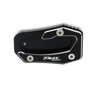 Motorcycle stand pad For Y&AMAH&A Tmax Tech Max TMAX560 T MAX 560 2019-2022 CNC Kickstand Foot Side Stand Extension Pad Support Plate Enlarge(TMAX560-Black)