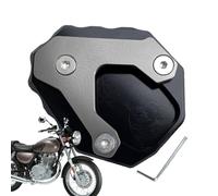 Motorcycle Stand Plate - Plate Accessory, Side Stand Accessory with Non-Slip Base for Camping, Paths and Lawn Parking