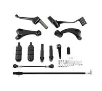 Motorcycle Standard Forward Controls Kit Pegs Levers Linkages Compatible With Harley-Davidson Sportster XL 883 1200 Super Low Seventy Two 2014-2022(Black)