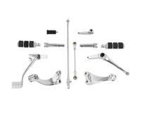 Motorcycle Standard Forward Controls Kit Pegs Levers Linkages Compatible With Harley-Davidson Sportster XL 883 1200 Super Low Seventy Two 2014-2022(Chrome)