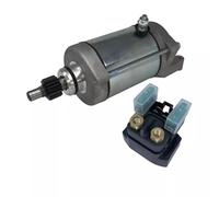 Motorcycle Starter Motor Engine Starting For Raptor 660 YFM660/660R/660RLE/660RSE 2001-2005 Motorcycle Starter Motor & Relay Solenoid Compatible With
