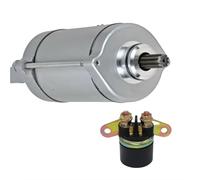 Motorcycle Starter Motor Engine Starting For VTX1800 Motorcycle 2002 2003 2004 2005 2006 2007 18678, 31200-MCH-A00 12 Volt 9 Teeth Starter Compatible Replacement