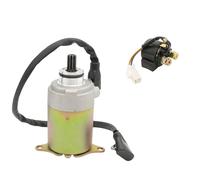 Motorcycle Starter Relay 9 Teeth Starter For GY6 4-Stroke Engine 150cc 125cc 50cc 200cc 250cc For 4 Wheelers Scooters Moped ATV Go Kart