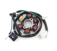 Motorcycle Stator Coil Compatible With Dio50 For Dio AF17 For AF18 For AF24 For AF27 For AF28 For AT55 Magneto Stator Coil Magneto Rotor(Army green)