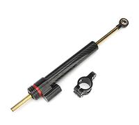 Motorcycle Steering Damper, Adjustable Carbon Fiber Fork Stabilizer, CNC Aluminum Alloy, Universal, 12cm Stroke