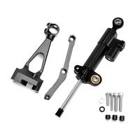 Motorcycle Steering Damper Bracket Stabilizer Support For Ya&ma&ha For MT09 2013-2020 Motorcycles Absorber Stabilizer Adjustable Linear Stabilizer(Black-B)