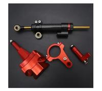 Motorcycle Steering Damper For Ninja 400 2018-2022 Motorcycle Adjustable Steering Stabilizer Damper Steer Mounting Bracket Kit Stabilizer(Set 3)