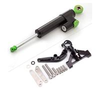 Motorcycle Steering Damper For Ninja ZX14R ZZR1400 2006-2020 Motorcycle Steering Damper Stabilizer Buffer Control Bar With Mounting Bracket Support Kit Stabilizer(Full black)