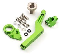 Motorcycle Steering Damper For Ninja600 ZX636 ZX6R 2009-2019 Motorcycle Steering Damper Stabilizer CNC Mounting Bracket Support Kit Stabilizer(Green)