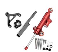 Motorcycle Steering Damper Stabilizer Motorcycle Damper Steering For Ho&nd&a CB1000R 2008-2016 Stabilize Safety Control With Mounting Bracket(Red-4)