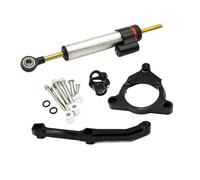 Motorcycle Steering Stabilizer For For Z800 2013-2018 Damper Stabilizer Shock Bracket Mounting Support Adjustable Linear Stabilizer(Silver)