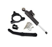 Motorcycle Steering Stabilizer For For Z800 2013-2018 Damper Stabilizer Shock Bracket Mounting Support Adjustable Linear Stabilizer(Black)