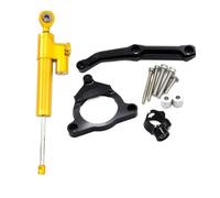 Motorcycle Steering Stabilizer For For Z800 2013-2018 Damper Stabilizer Shock Bracket Mounting Support Adjustable Linear Stabilizer(Yellow)