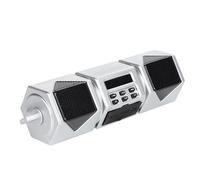 Motorcycle Stereo Speaker BT Handlebar Mount Audio System FM Radio MP3 Player with USB TF Card AUX Support for 12V Motorcycles ATVs