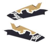Motorcycle Sticker Side Fuel Tank Pad for Africa Twin CRF1100L CRF 1100 L 2020-2024 Knee Grip Gas Tank Stickers Decals Oil Fuel Decals(Gold)