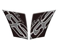 Motorcycle Sticker Side Fuel Tank Pad for BMW R1200GS R 1200GS R1200 GS 2005-2012 Body Gas Pads Knee Grip Traction Protector Oil Fuel Decals(Titanium,X-2)