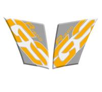 Motorcycle Sticker Side Fuel Tank Pad for BMW R1200GS R 1200GS R1200 GS 2005-2012 Body Gas Pads Knee Grip Traction Protector Oil Fuel Decals(Yellow,X-2)