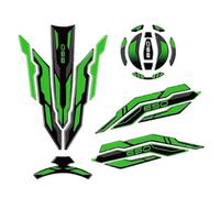 Motorcycle Sticker Side Fuel Tank Pad for Kawasaki for Z650 2017-2024 Gas Tank Cap Pads Protection Decals Knee Grip Decal Oil Fuel Decals(Green,X-1)