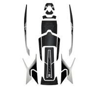 Motorcycle Sticker Side Fuel Tank Pad for NC750X 2022 2023 NC750 X Gel Resin Tank Pad Protector Stickers Side Decal Oil Fuel Decals(Color 1)