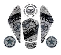 Motorcycle Sticker Side Fuel Tank Pad for Rebel CMX 1100 REBEL500 REBEL300 CMX 500 CM500 CM300 Decals Tank Stickers Gas Traction Pads(Color 2)