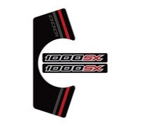 Motorcycle Sticker Top Yoke Protector Stickers For KAWASAKI For NINJA 1000SX 2020-2025 Gel Protection Guard Decals Gas Traction Pads(RED)