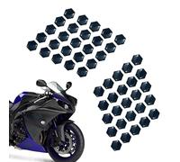 Motorcycle Stickers, 2X Anti-Scratch Protector, 3D Hexagonal Motorbike Protective Pad Waterproof Vehicle Accessory for Body Panels Most Models