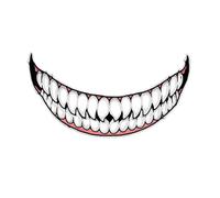 Motorcycle Stickers - 4g/8g Evil Smile Largemouth | Car Decorative Sticker, Front Hat Charm, Motorcycle Biker Reflective Sticker, Funny Car Accessories, DIY Stickers Decoration